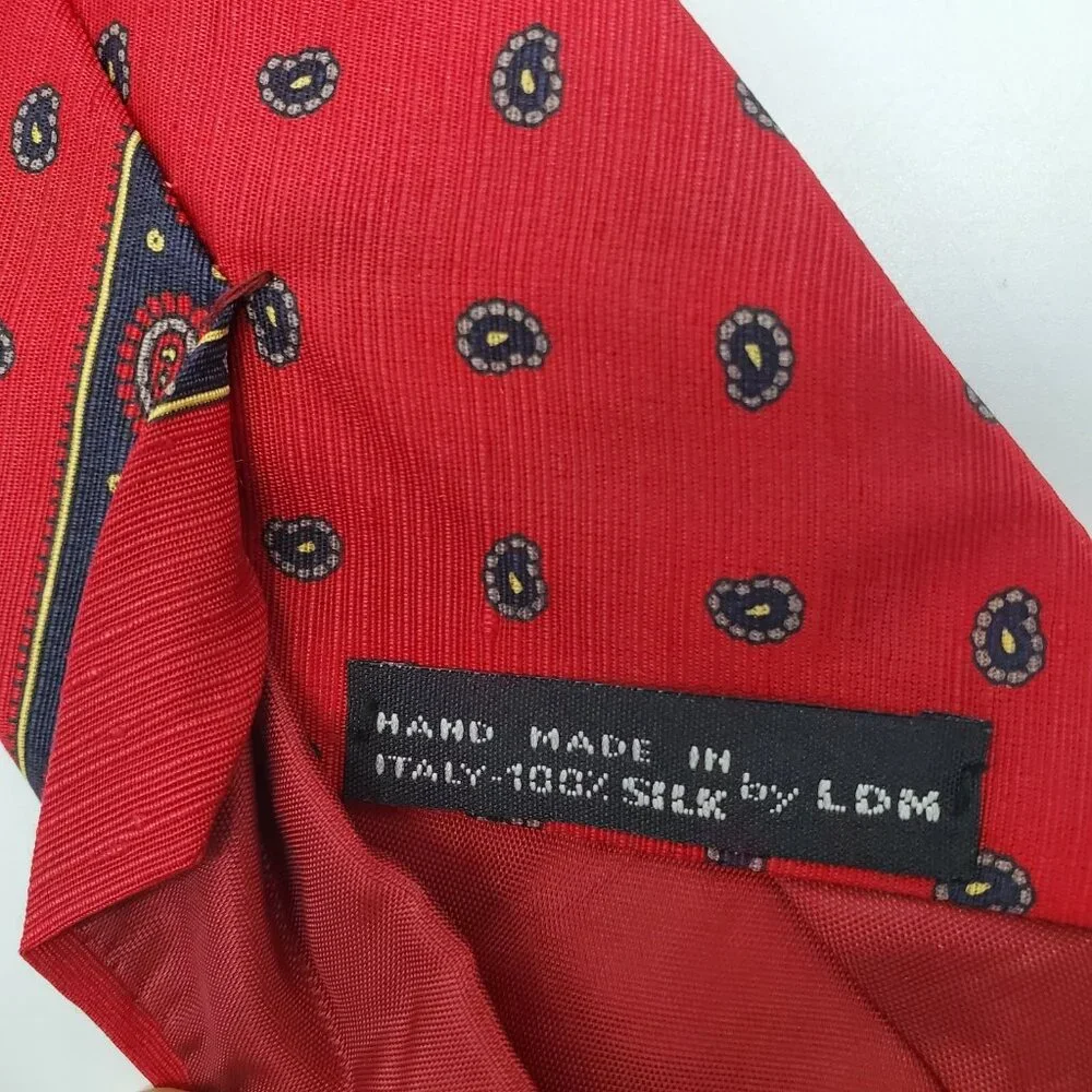 Cromwell & Stokes‎ Tie Made in Italy 100% Silk Hand Made Men's Tie